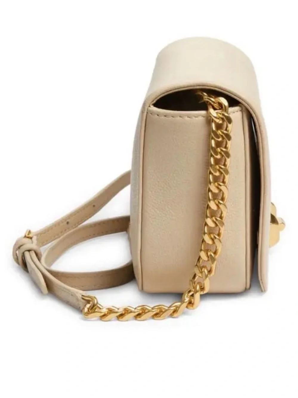 Rebecca Minkoff Cream Crossbody with Gold-Tone Hardware
